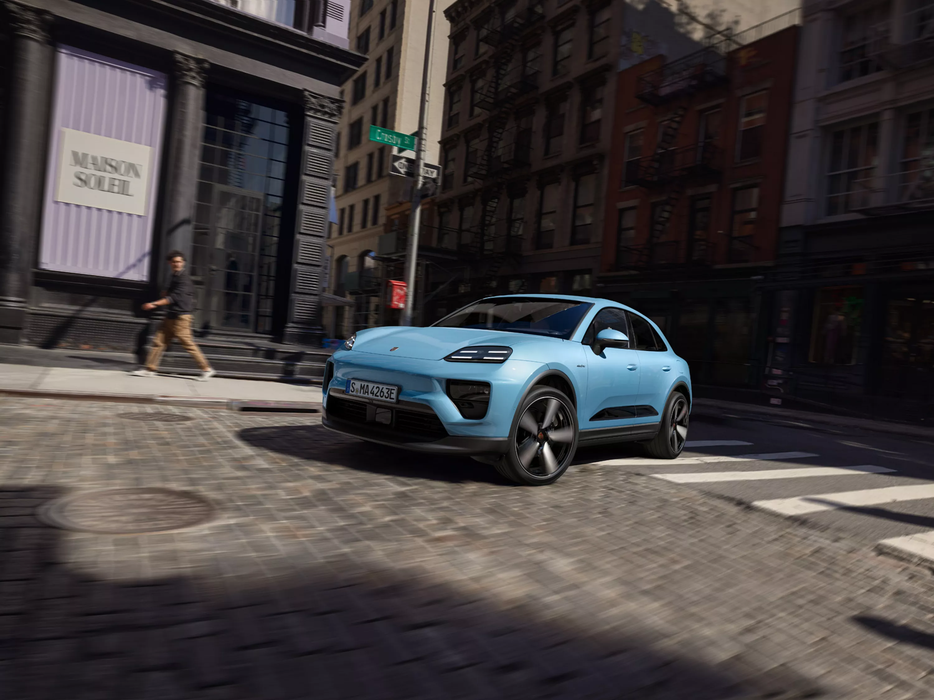 Porsche on street 