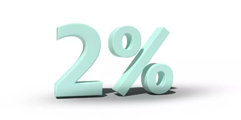 Jasnozielony, trójwymiarowy obiekt o kształcie 2%.