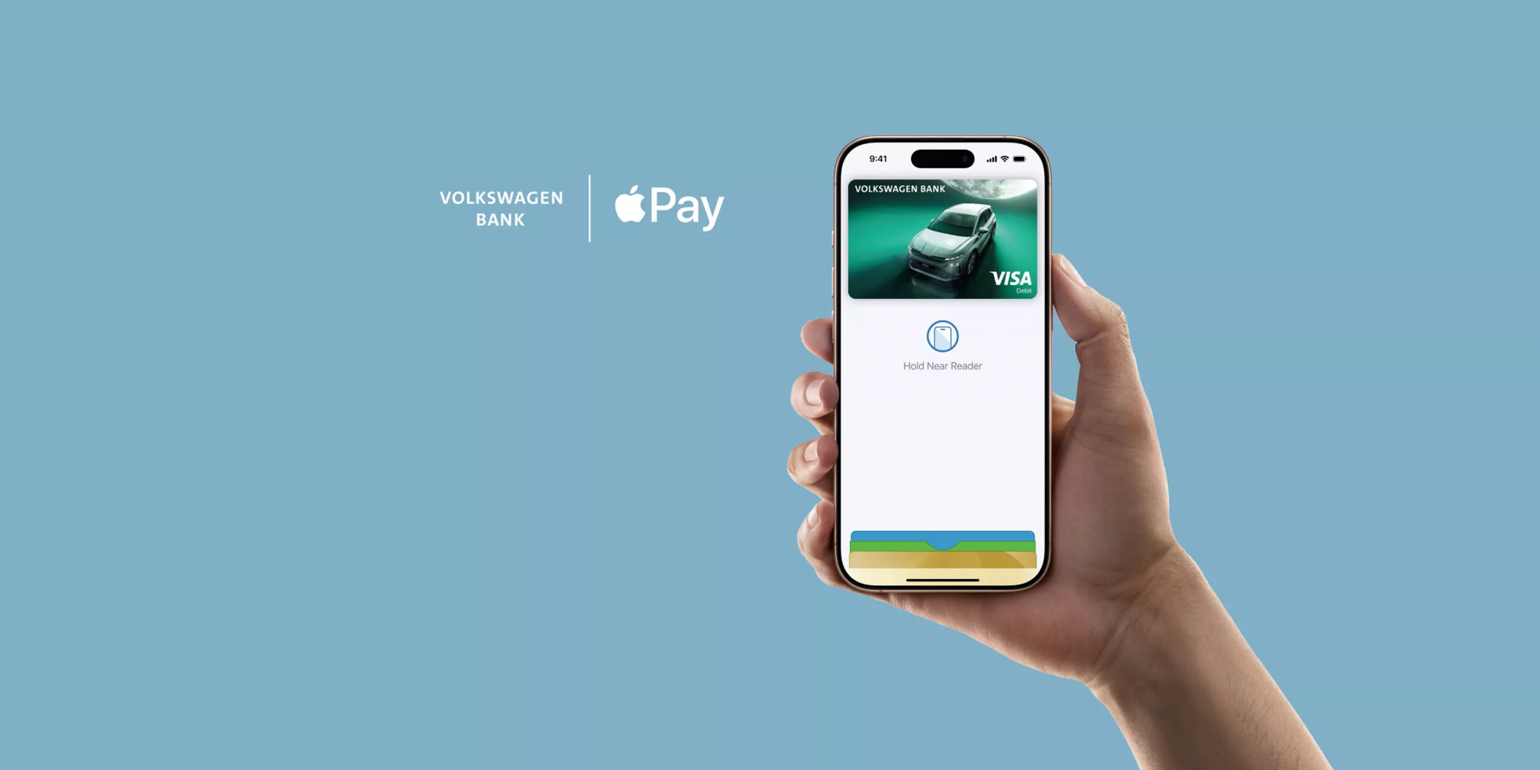 Zdjęcie pokazuje płatność zbliżeniowa telefonem marki Apple.