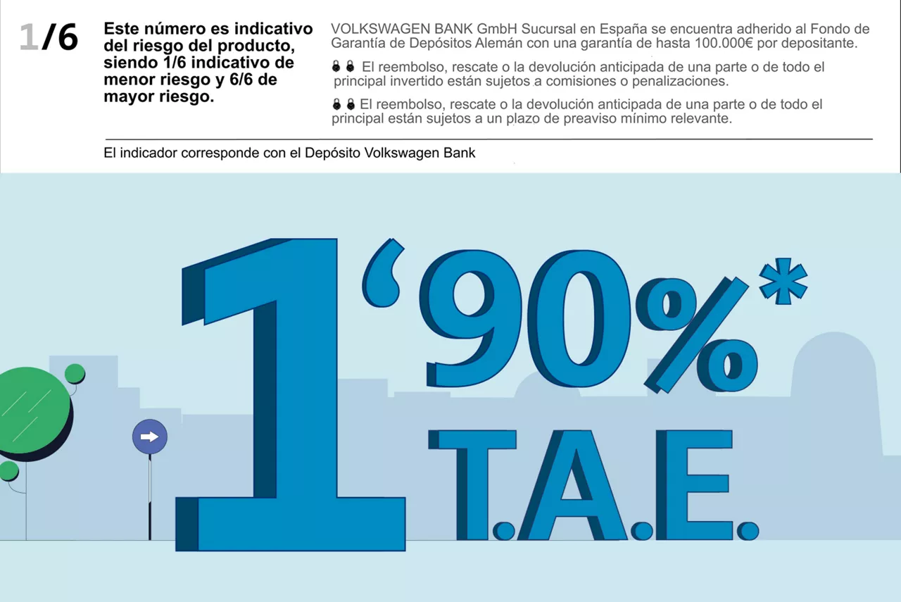 Ilustración de Depósito Volkswagen Bank, la mejor forma de hacer crecer tus ahorros si estás pensando en dónde invertir tu dinero