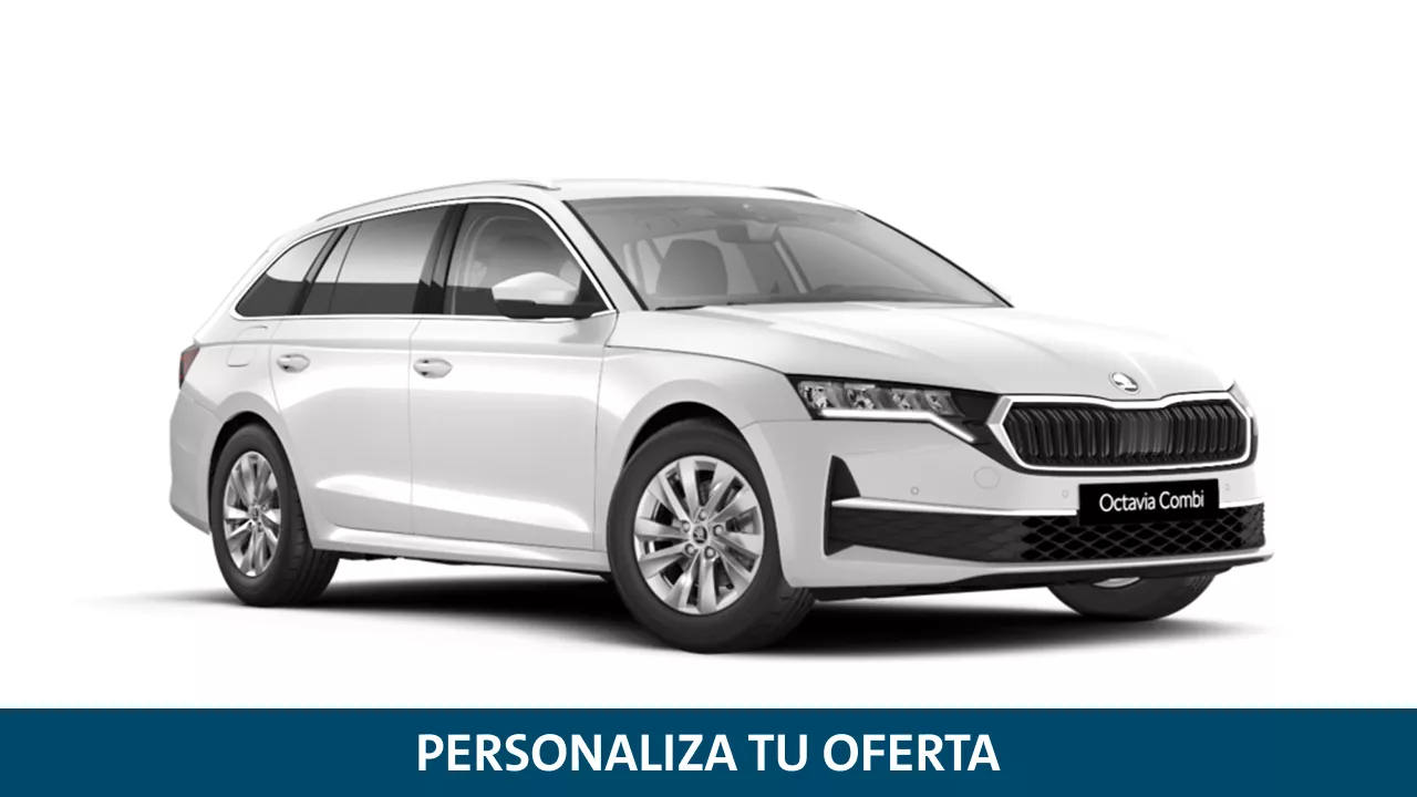 Octavia Combi blanco sin topos