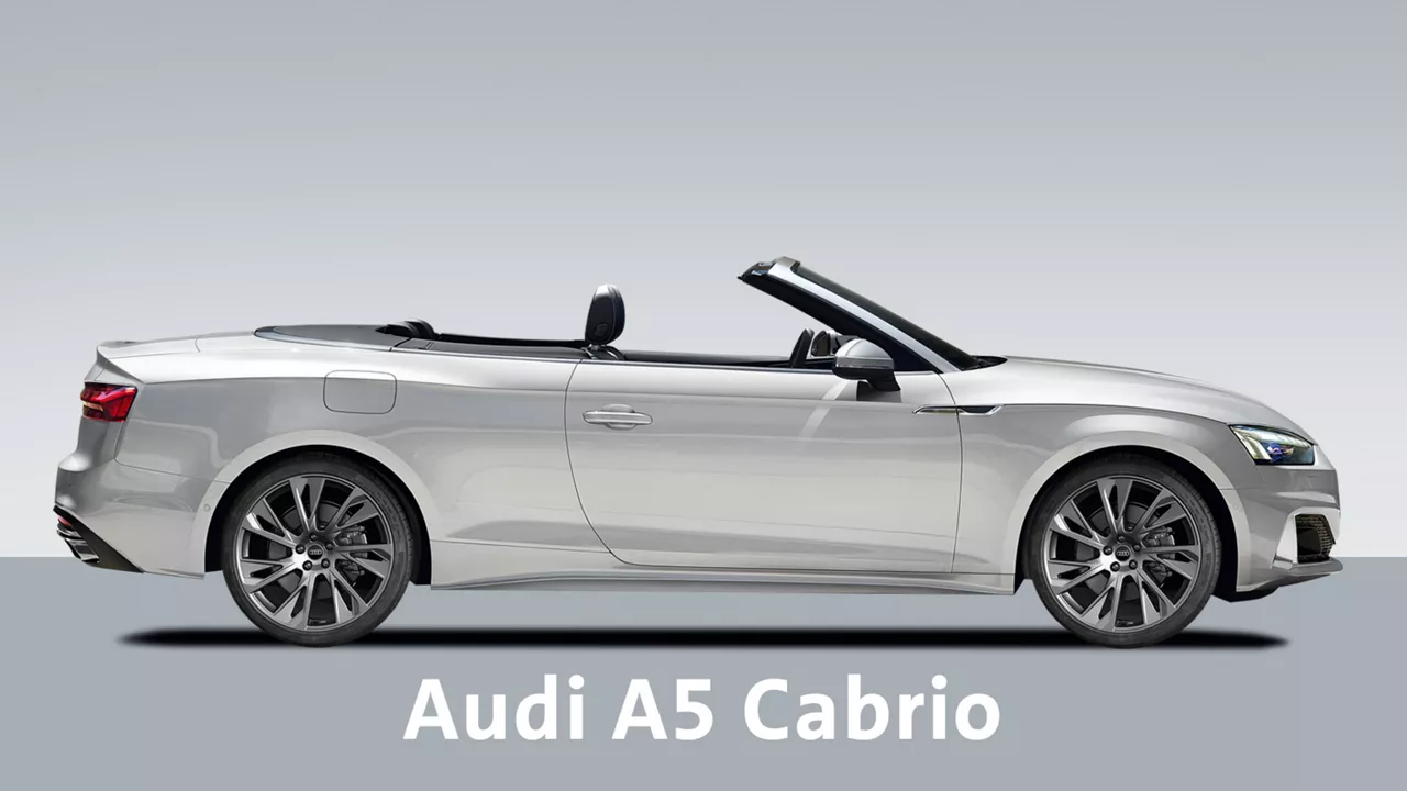 silbernes-audi-a5-cabrio-vor-grauem-hintergrund