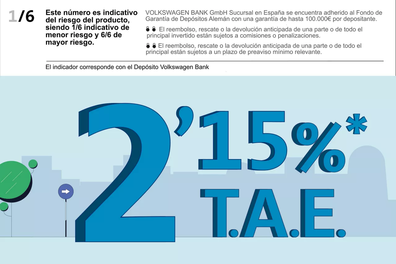 Ilustración de Depósito Volkswagen Bank, la mejor forma de hacer crecer tus ahorros si estás pensando en dónde invertir tu dinero