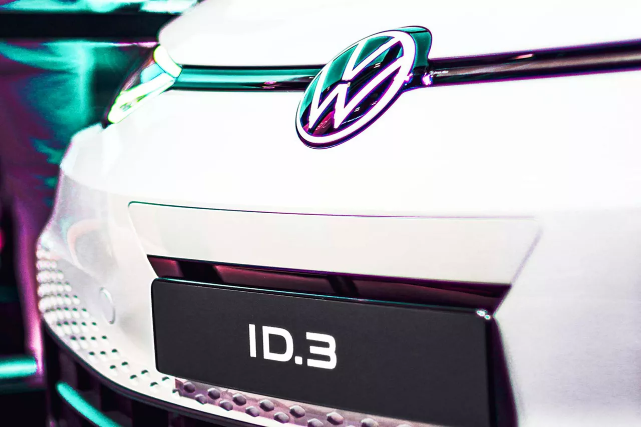 Nahaufnahme der Front des VW ID.3
