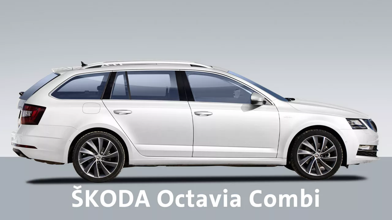 weisser-skoda-octavia-kombi-vor-grauem-hintergrund