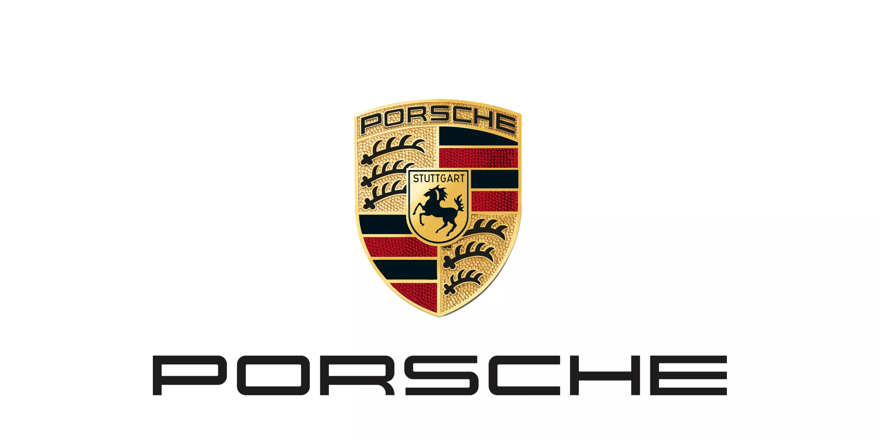 Logo marki Porsche.