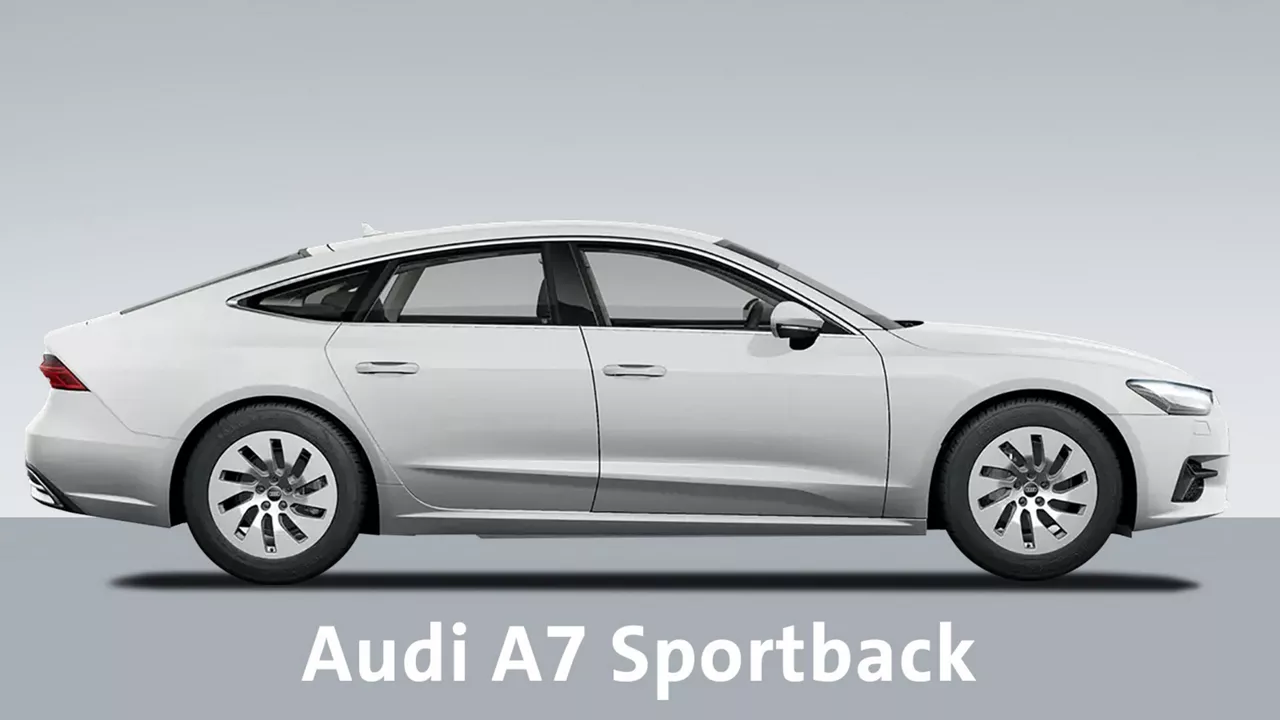 weisser-audi-a7-sportback-steht-vor-grauen-hintergrund