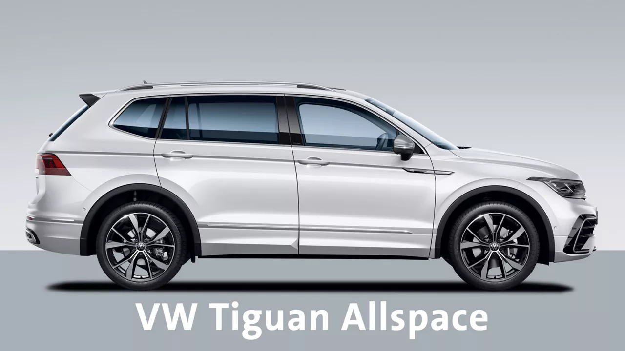 weisser-vw-tiguan-allspace-vor-grauem-hintergrund