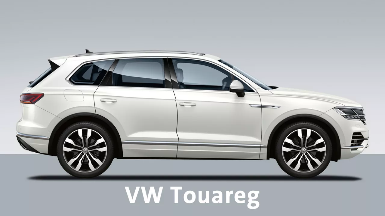 weisser-vw-touareg-vor-grauem-hintergrund