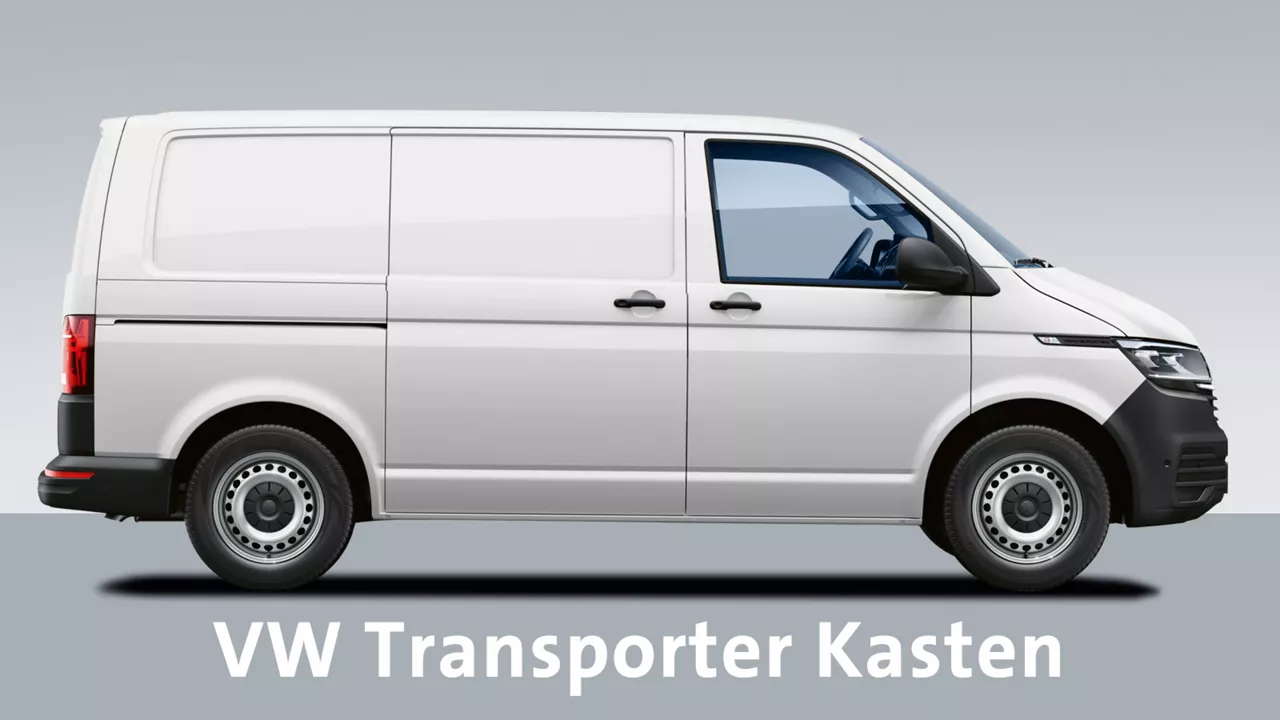 weisser-vw-transporter-kasten-vor-grauem-hintergrund